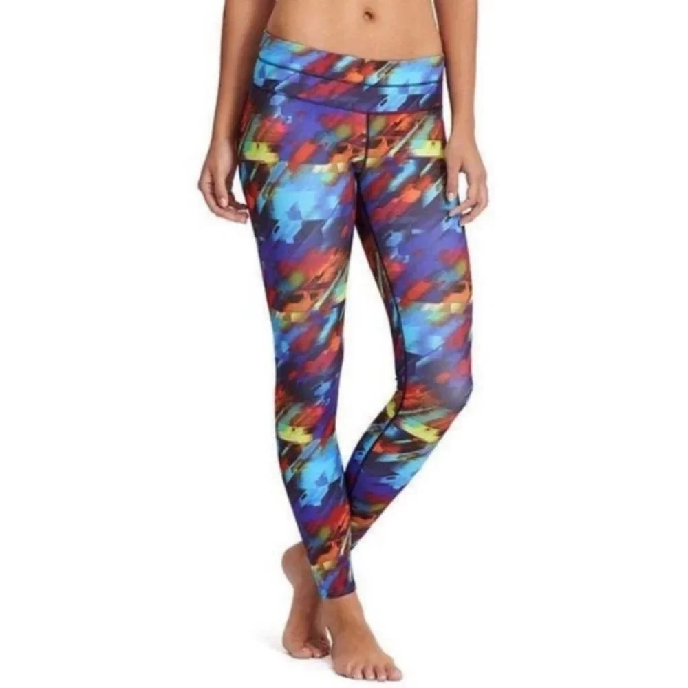 ATHLETA colorburst sonar leggings size Small - Picture 2 of 10